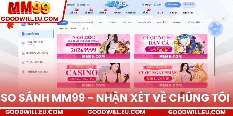So sánh MM99 - Nhận xét về chúng tôi 